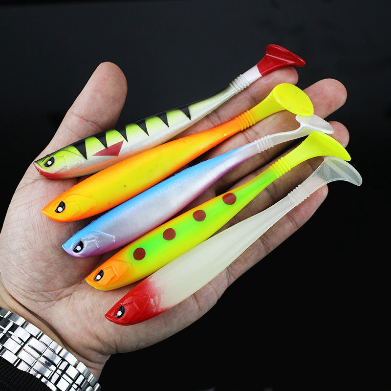 Soft Plastic Paddle Tail Action Baits - Unrigged Lures for Predatory Fishing
