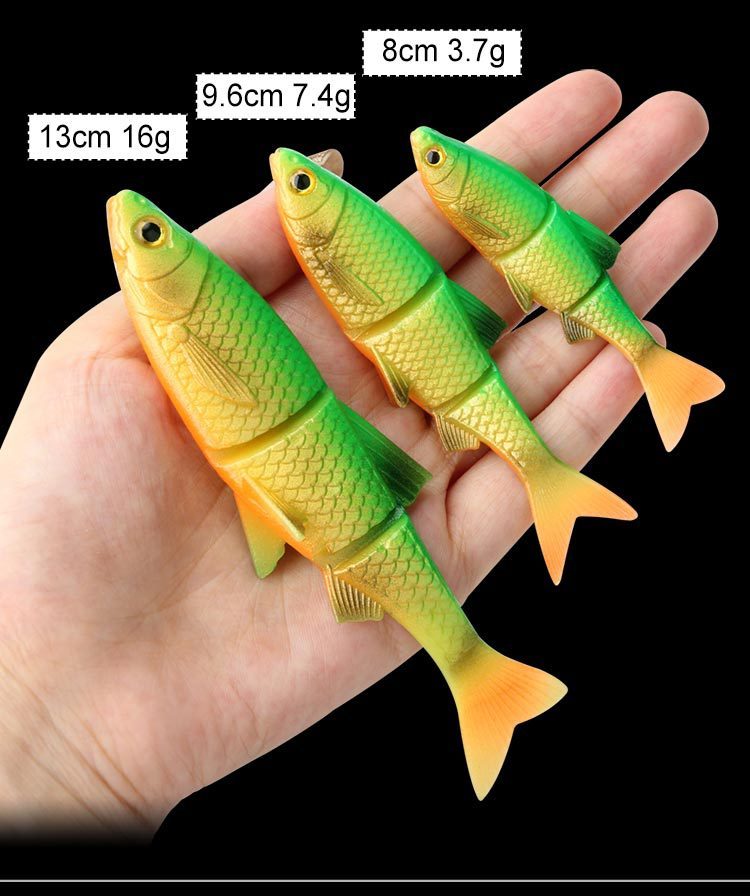 Realistic Soft Plastic Swimbait for Pike Fishing