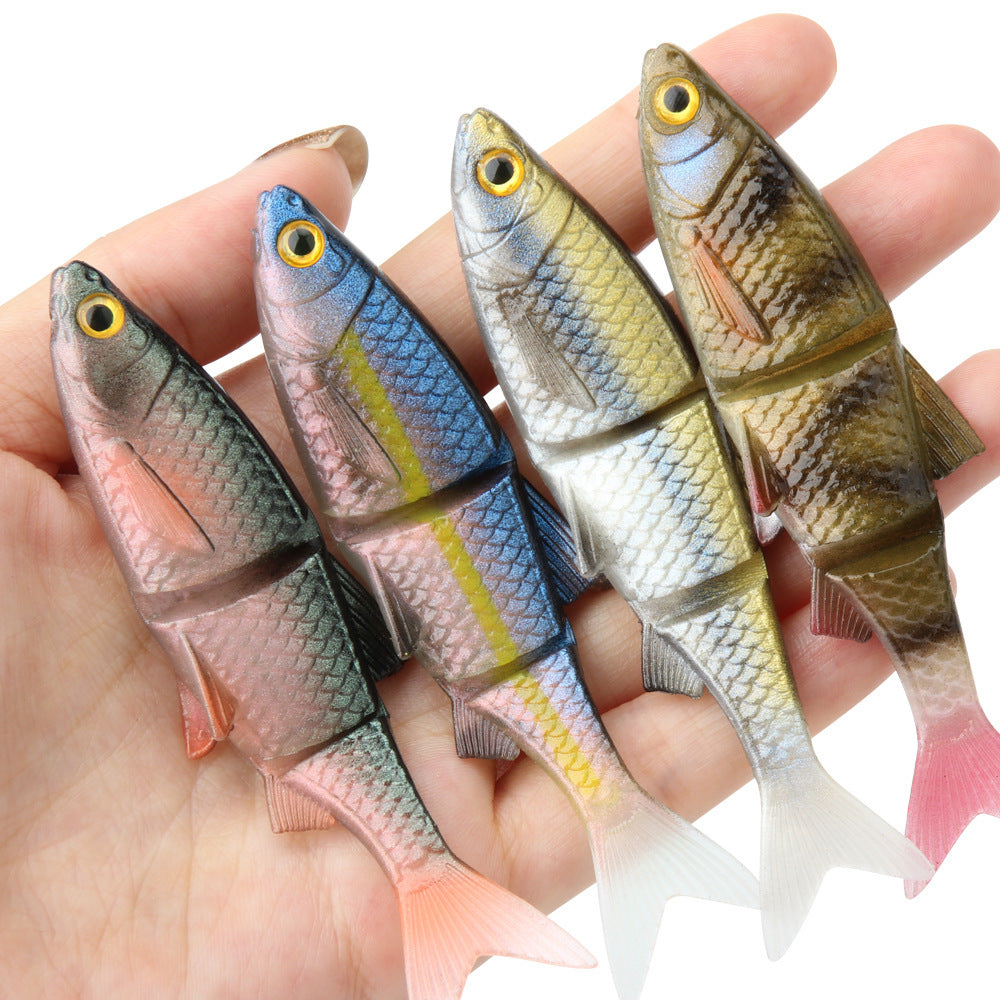 Realistic Soft Plastic Swimbait for Pike Fishing